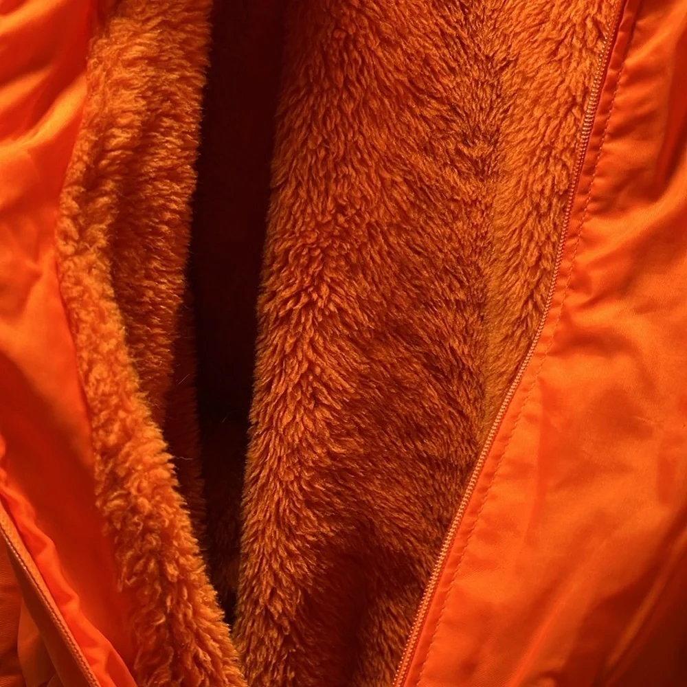 Vintage Holloway varsity zipper jacket in orange size XL. Games, parties, fun! - Picture 5 of 11